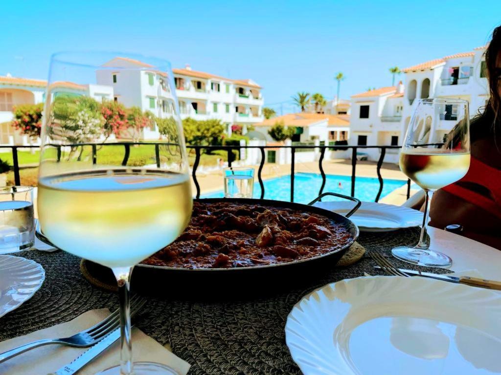 Precioso Apartamento Residencial Con Piscina Cala En Porter  Exterior foto