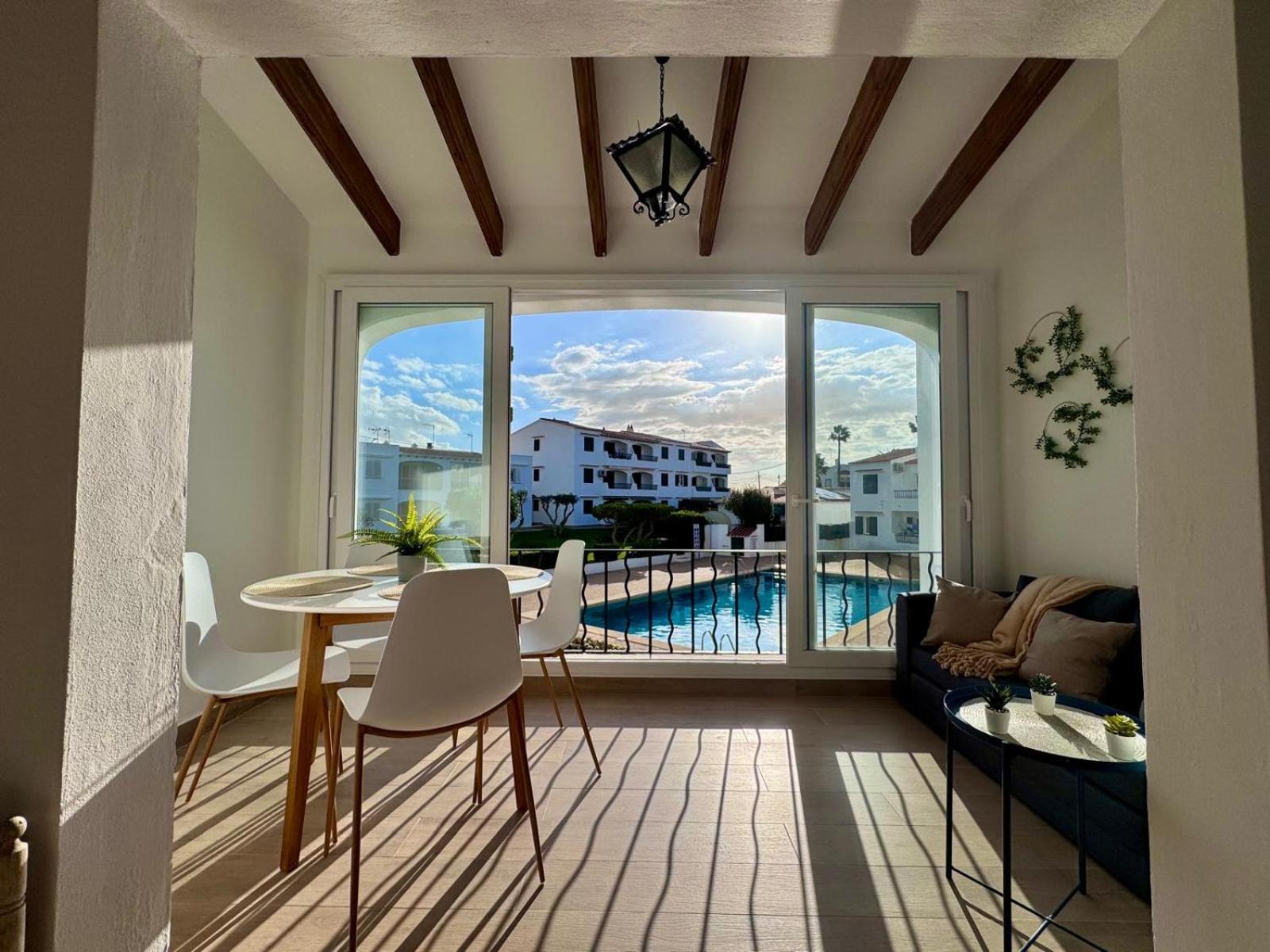 Precioso Apartamento Residencial Con Piscina Cala En Porter  Exterior foto