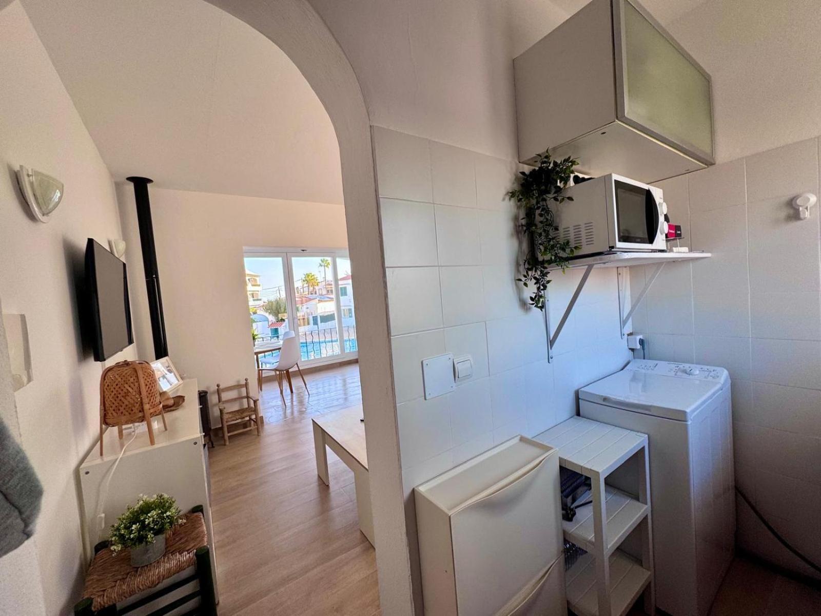 Precioso Apartamento Residencial Con Piscina Cala En Porter  Exterior foto